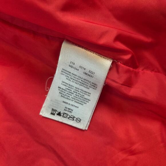 Columbia Youth Large 14/16 Red Navy Quilted Winter Coat w/ Hood - Picture 4 of 12